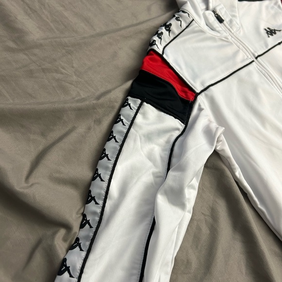 Kappa Jacket White & Red VINTAGE MEDIUM - Picture 6 of 7